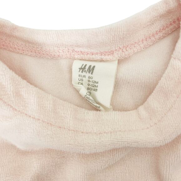 H&M Light Pink Heart Dress Sz 9-12M - Picture 2 of 5